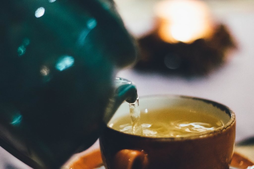 A cup of ginger tea can aid digestion